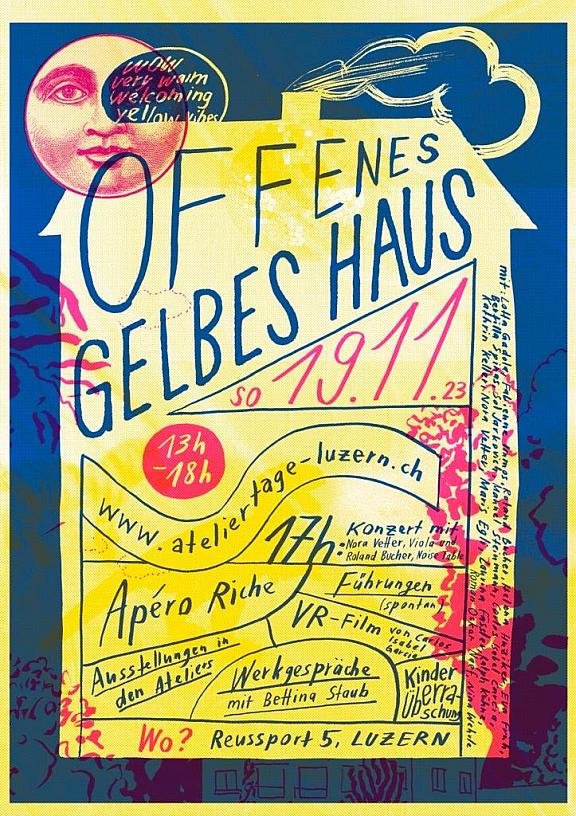 Eva Früh, artist:: Ateliertage Luzern, offen-ateliers_gelbes-haus