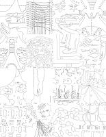 Eva Früh, artist: zu den sternen, installation, auswahl aus 130 zeichnungen